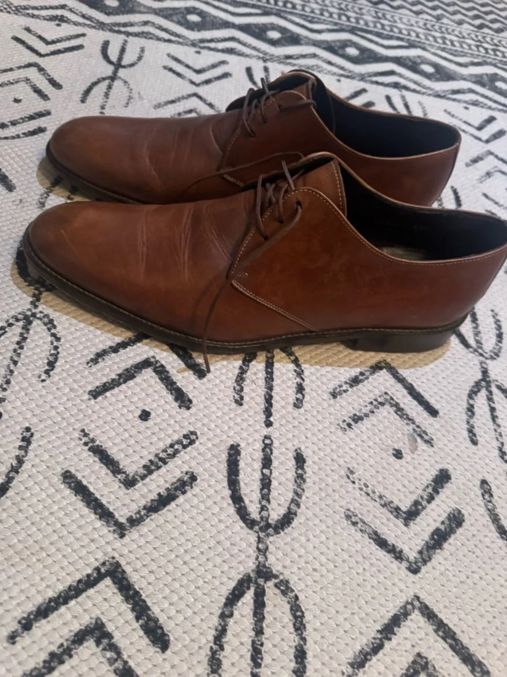Men's Brown Leather Derby Shoes
